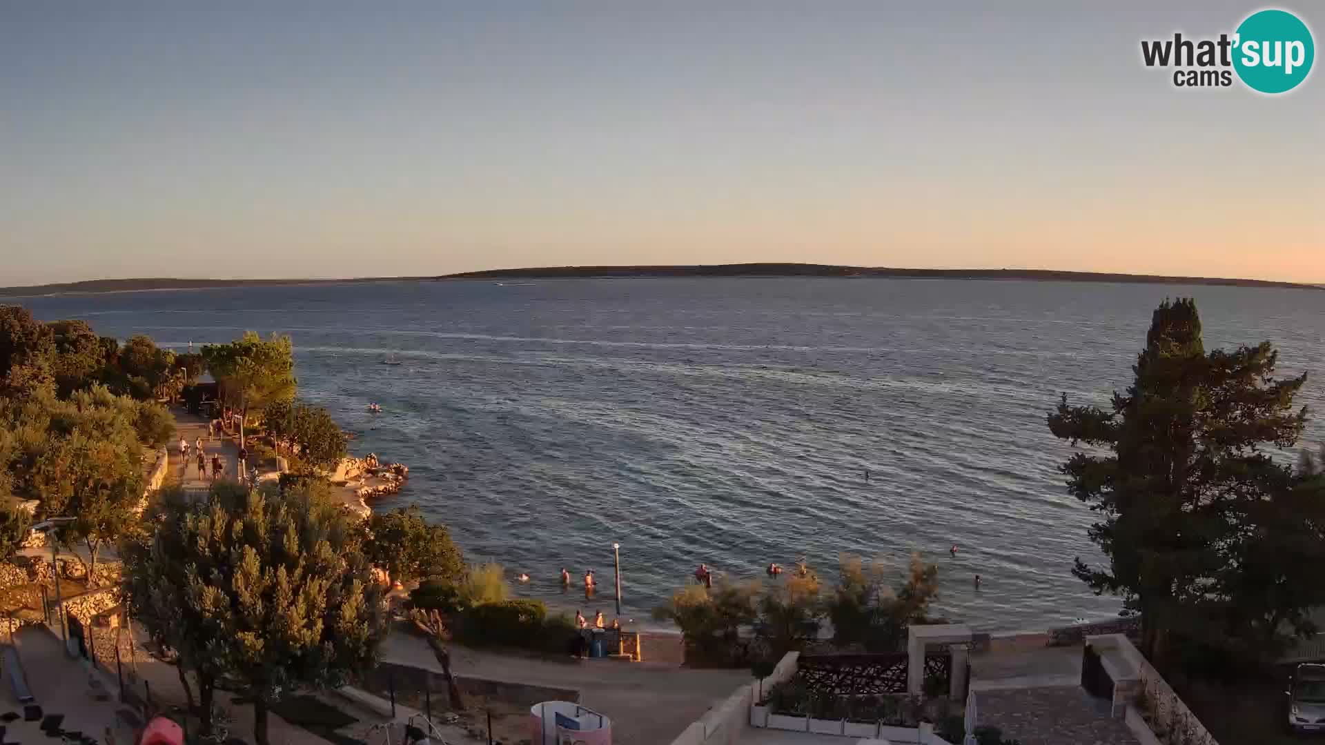 Webcam Strand Male Mandre – Liveblick von der Insel Pag