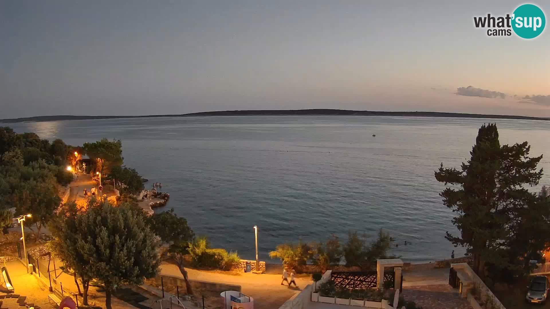 Webcam Plaža Male Mandre – Diretta dalla spiaggia sull’isola di Pag