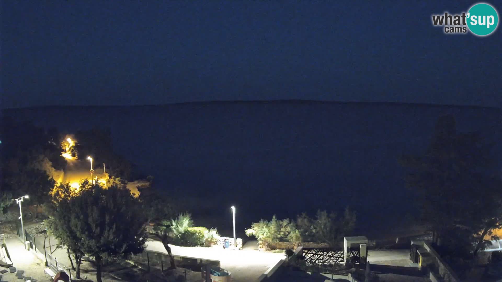 Webcam Strand Male Mandre – Liveblick von der Insel Pag