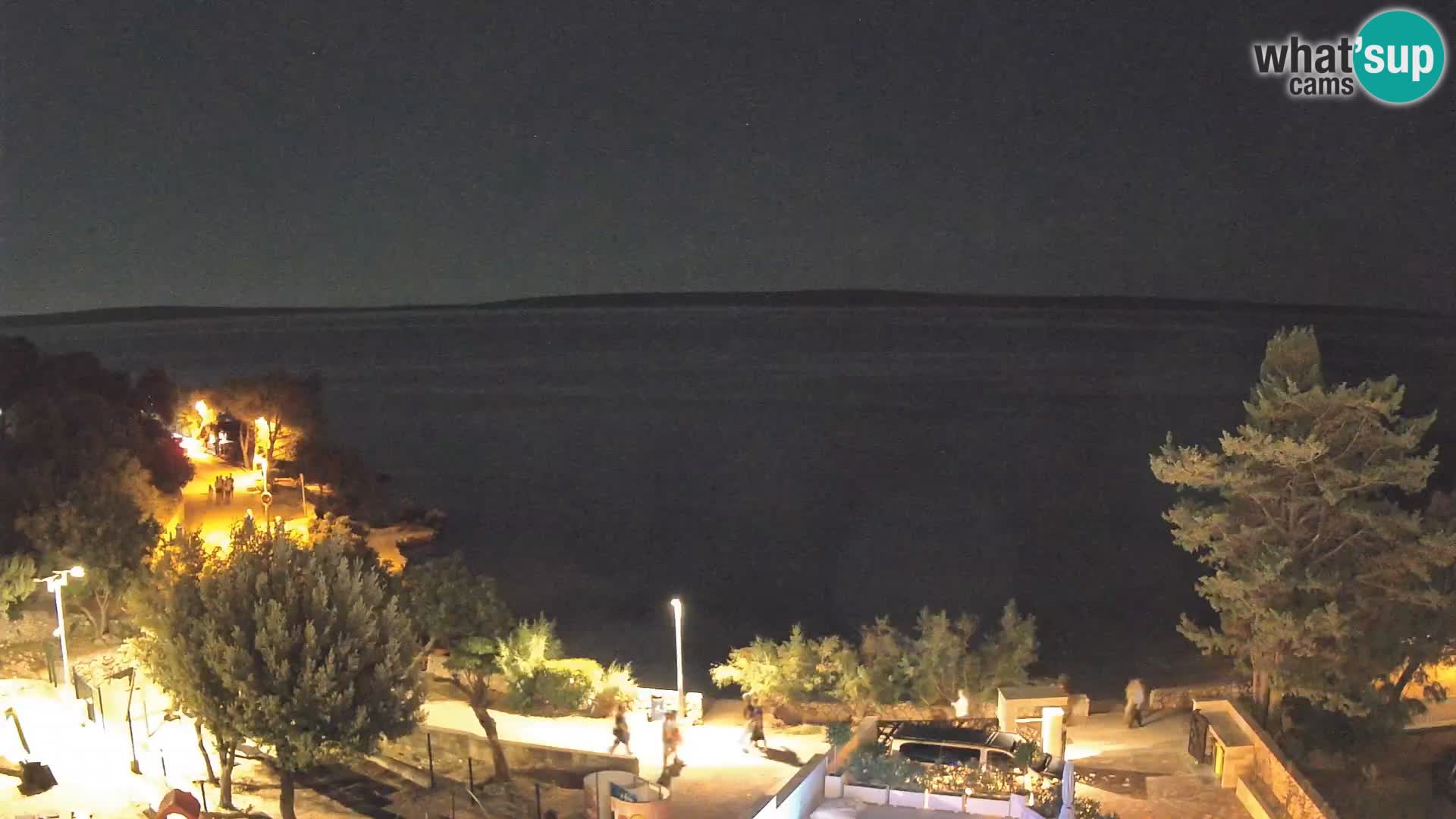 Webcam Plage Male Mandre – Vue en direct depuis l’île de Pag