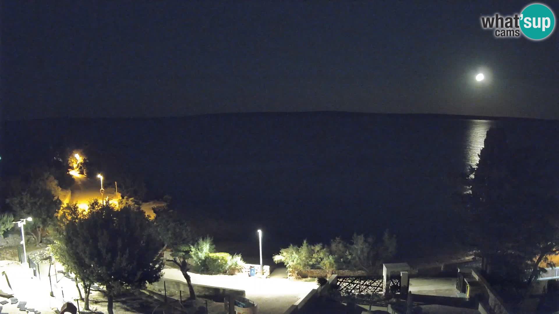 Webcam Strand Male Mandre – Liveblick von der Insel Pag