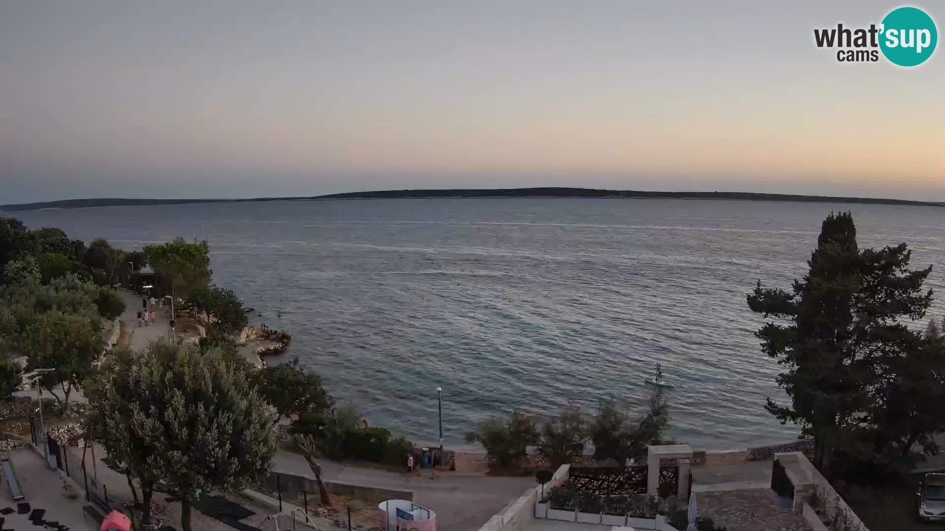 Webcam Plaža Male Mandre – Live View from Pag Island