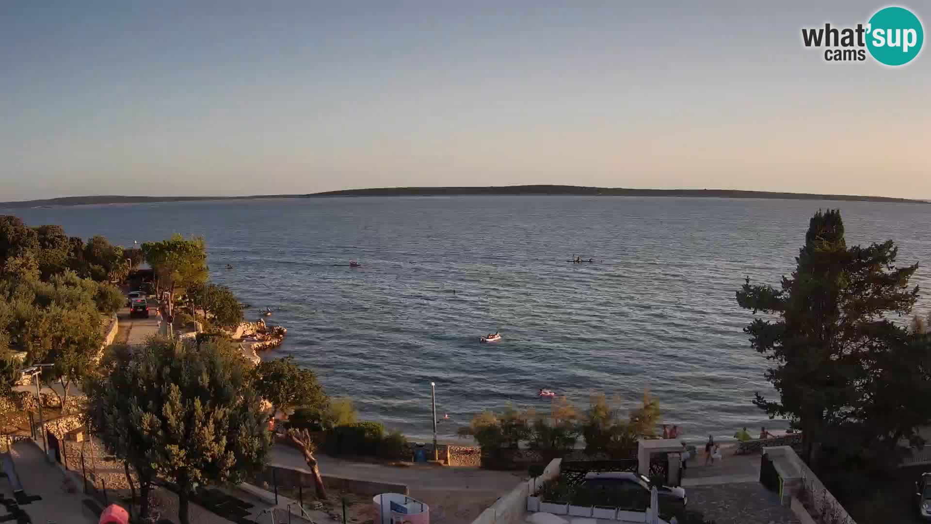 Webcam Plaža Male Mandre – Diretta dalla spiaggia sull’isola di Pag