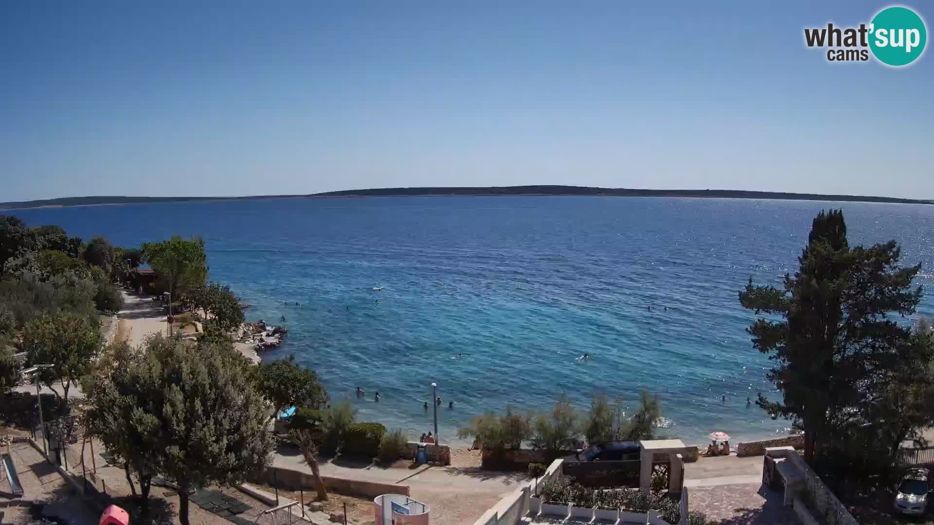 Webcam Plaža Male Mandre – Live View from Pag Island