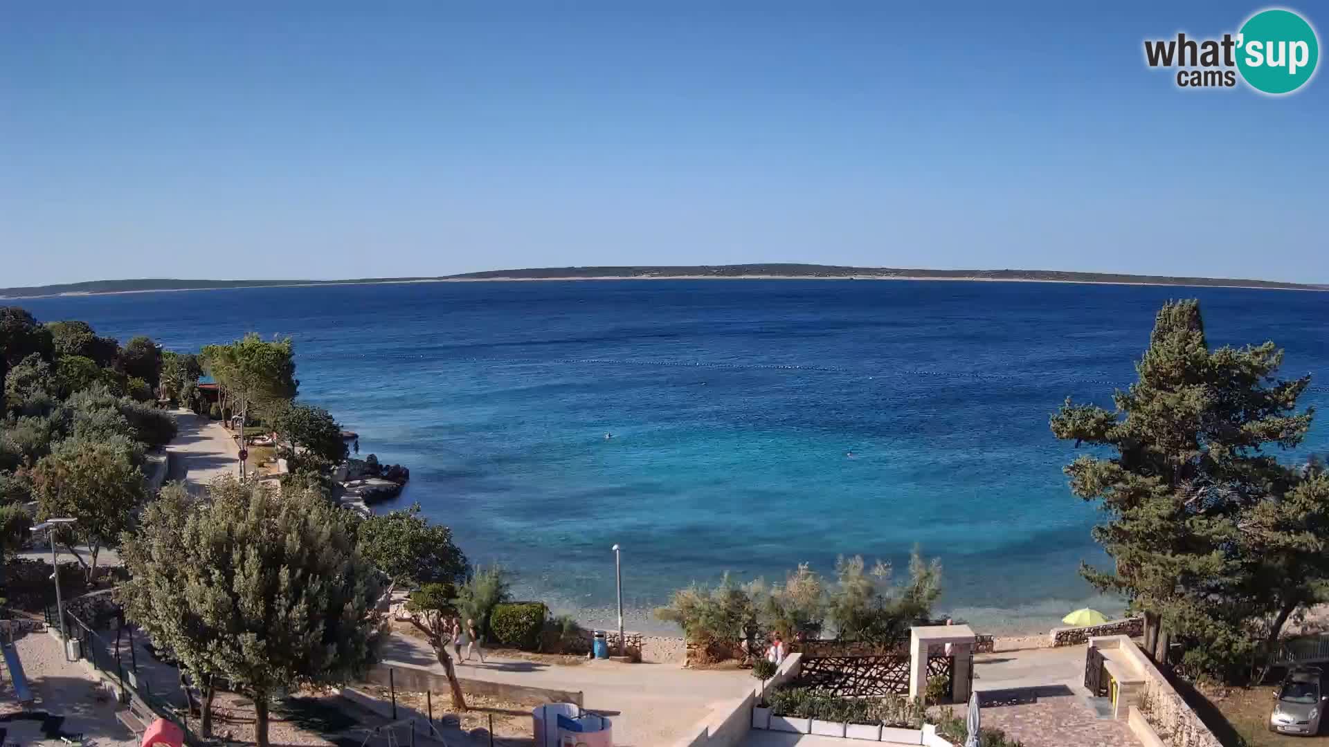 Webcam Plaža Male Mandre – Diretta dalla spiaggia sull’isola di Pag