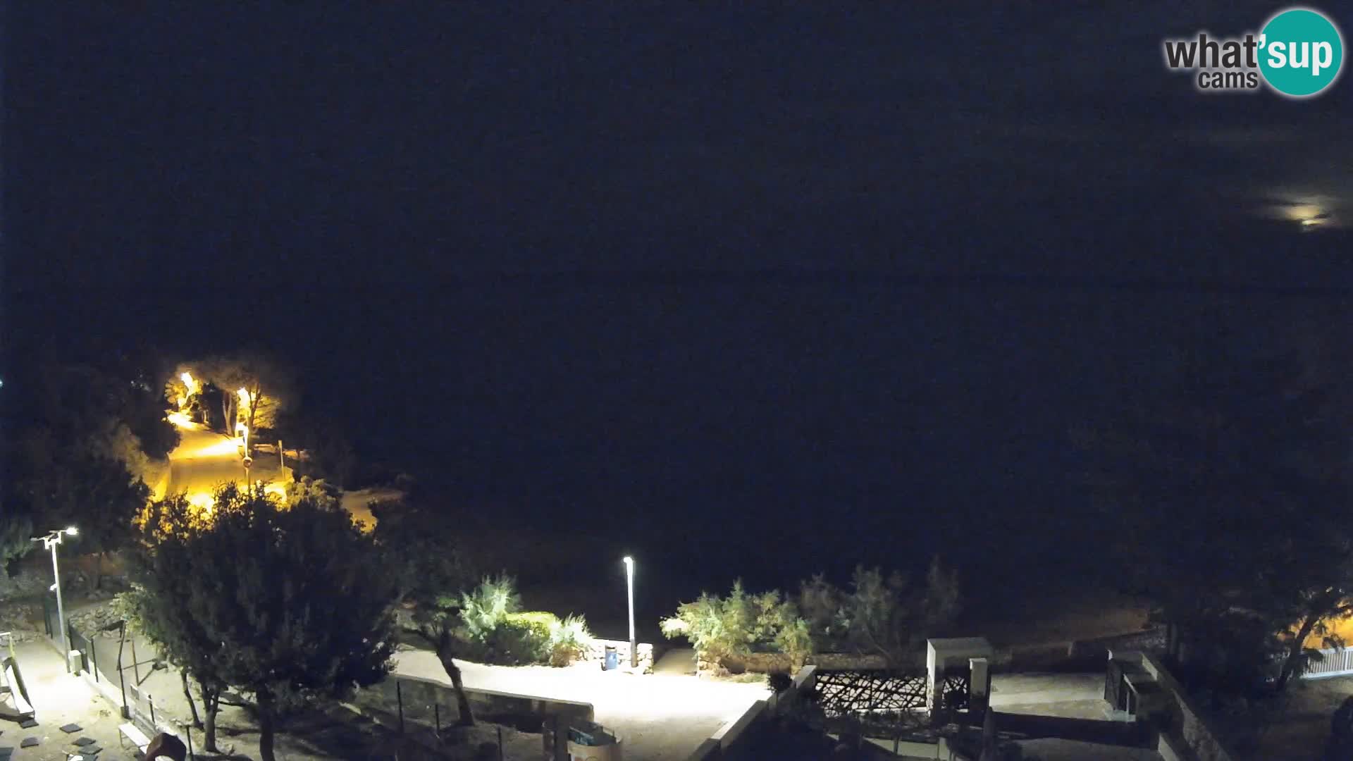 Webcam Plaža Male Mandre – Live View from Pag Island