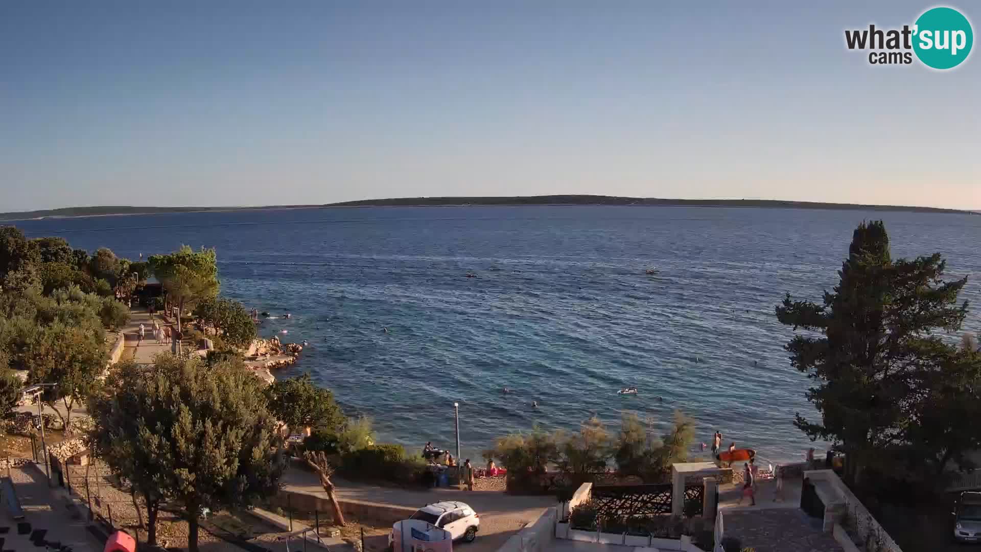 Webcam Strand Male Mandre – Liveblick von der Insel Pag