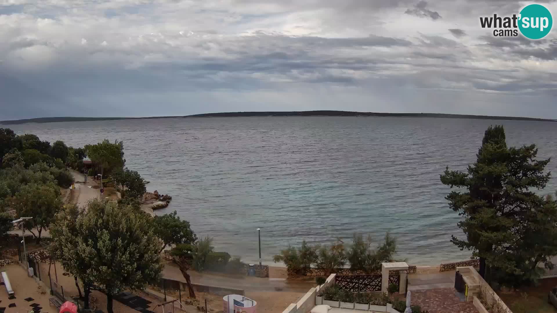 Webcam Strand Male Mandre – Liveblick von der Insel Pag