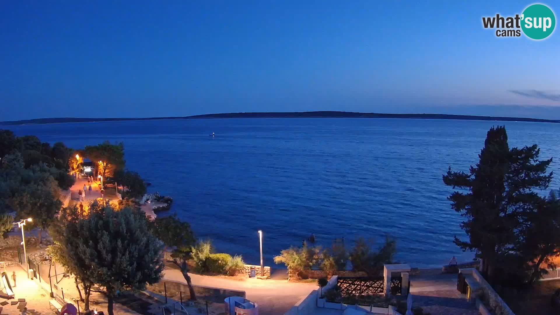 Webcam Plaža Male Mandre – Diretta dalla spiaggia sull’isola di Pag