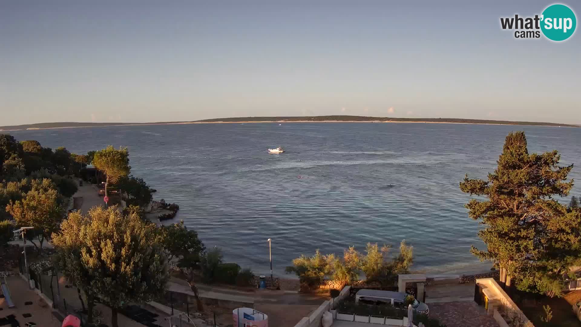 Webcam Plaža Male Mandre – Diretta dalla spiaggia sull’isola di Pag