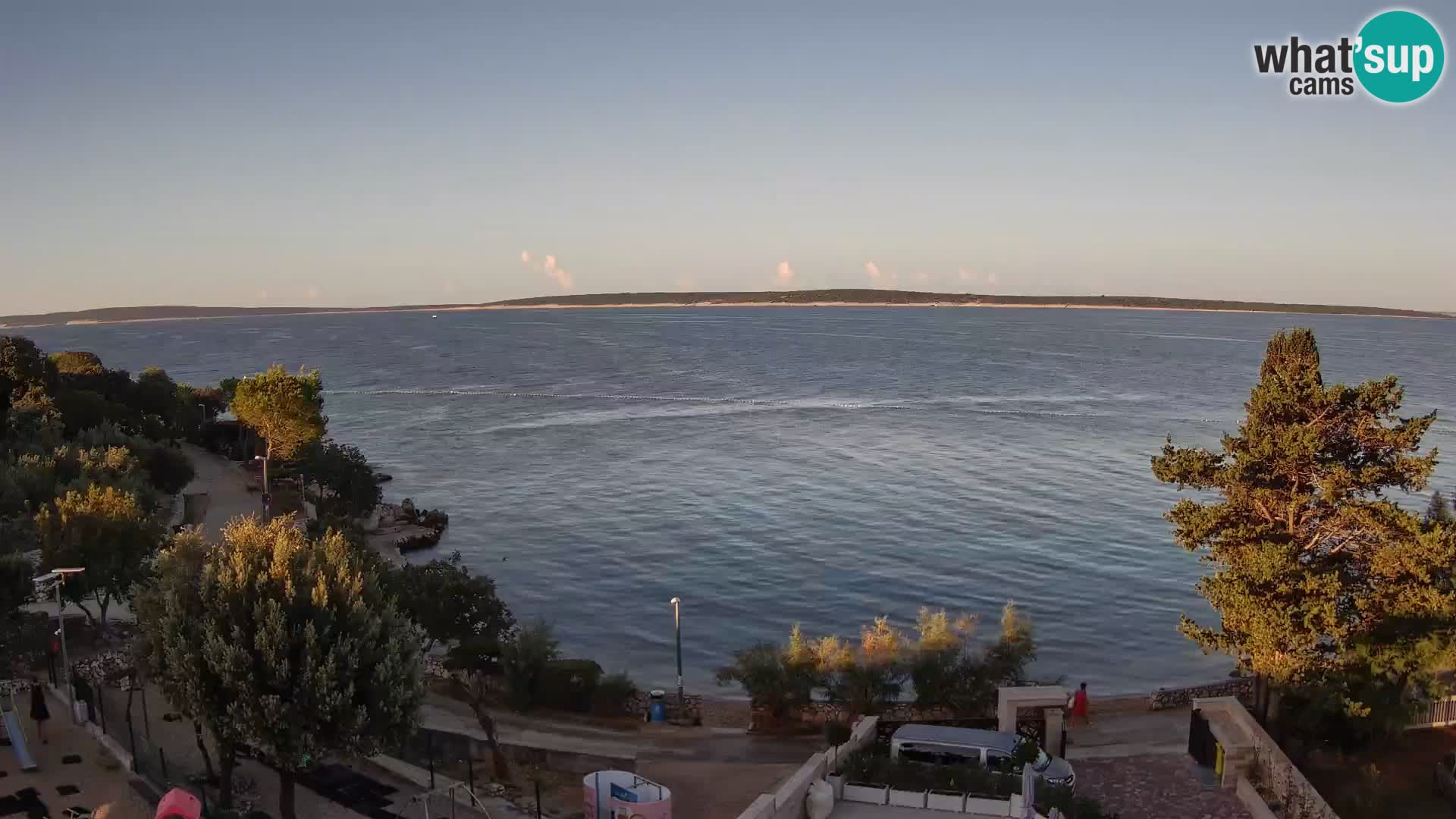 Webcam Plaža Male Mandre – Diretta dalla spiaggia sull’isola di Pag
