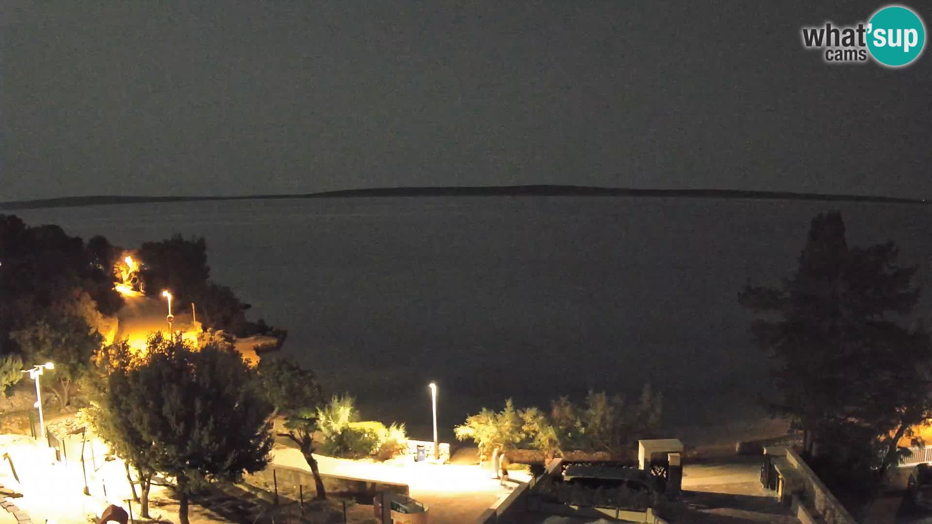 Webcam Plaža Male Mandre – Diretta dalla spiaggia sull’isola di Pag