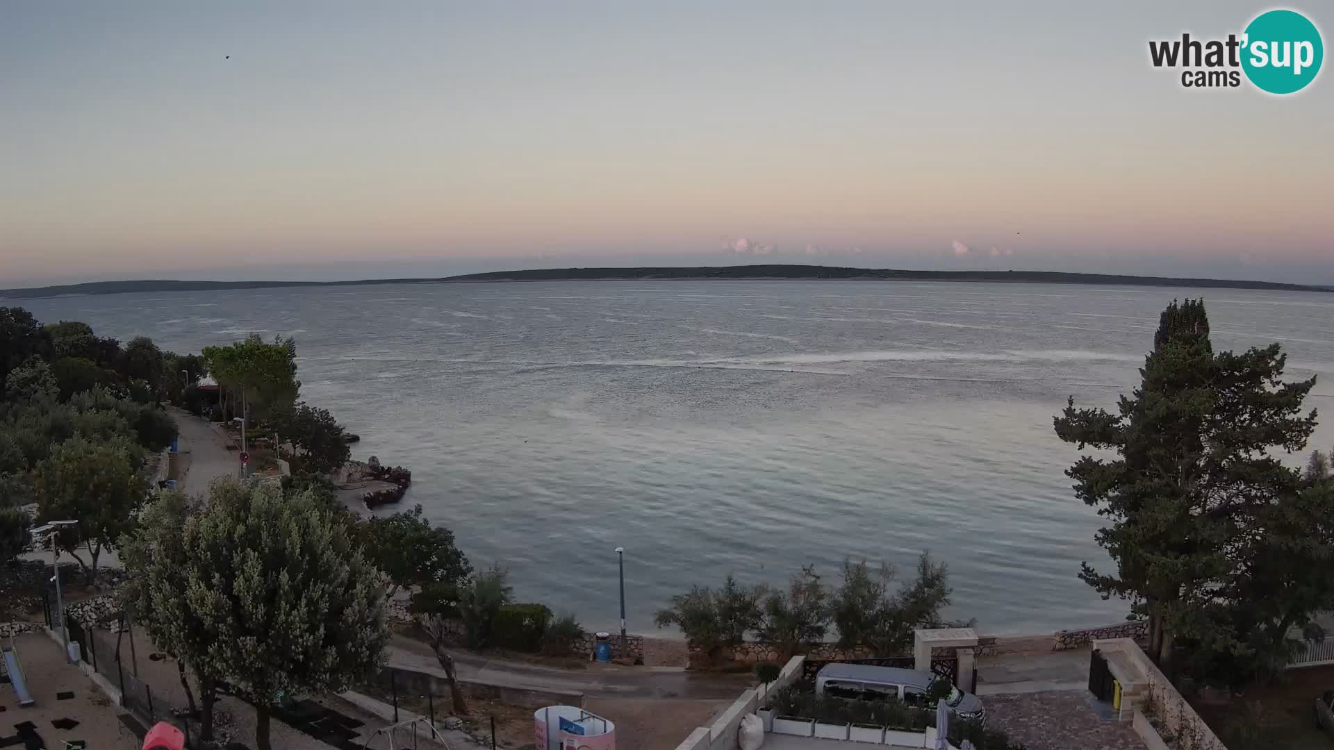 Webcam Plaža Male Mandre – Diretta dalla spiaggia sull’isola di Pag