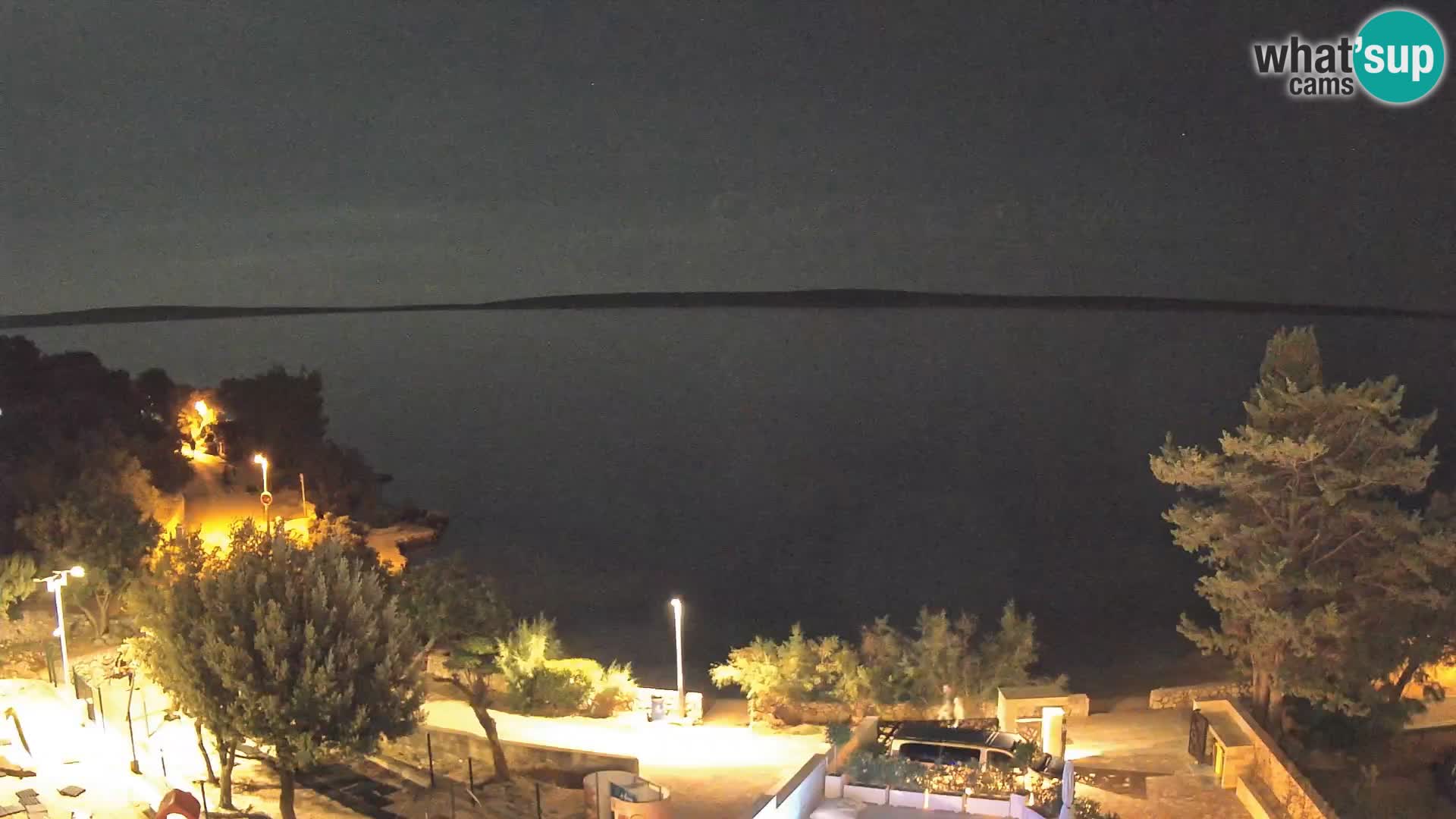 Webcam Strand Male Mandre – Liveblick von der Insel Pag