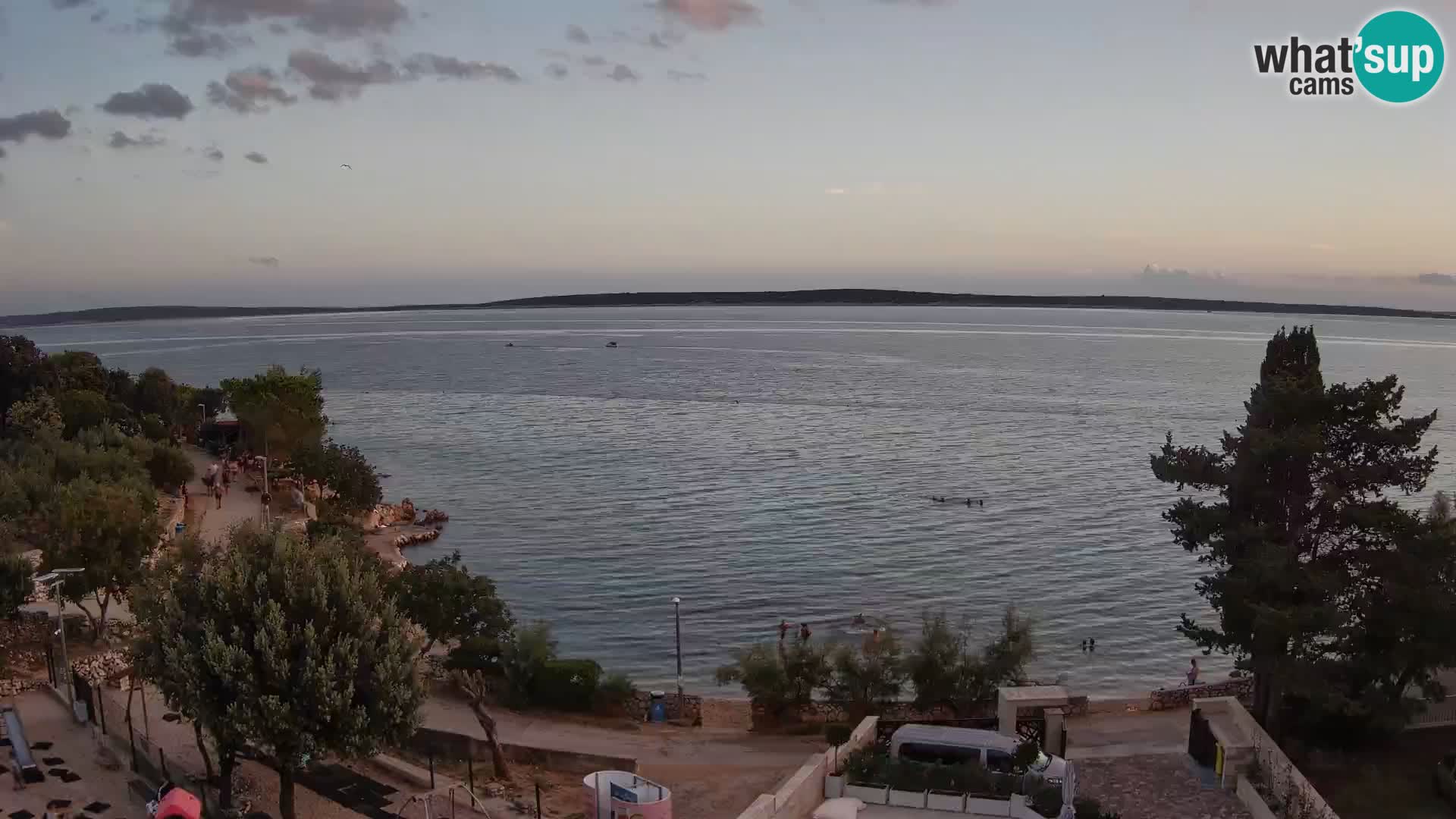 Webcam Strand Male Mandre – Liveblick von der Insel Pag