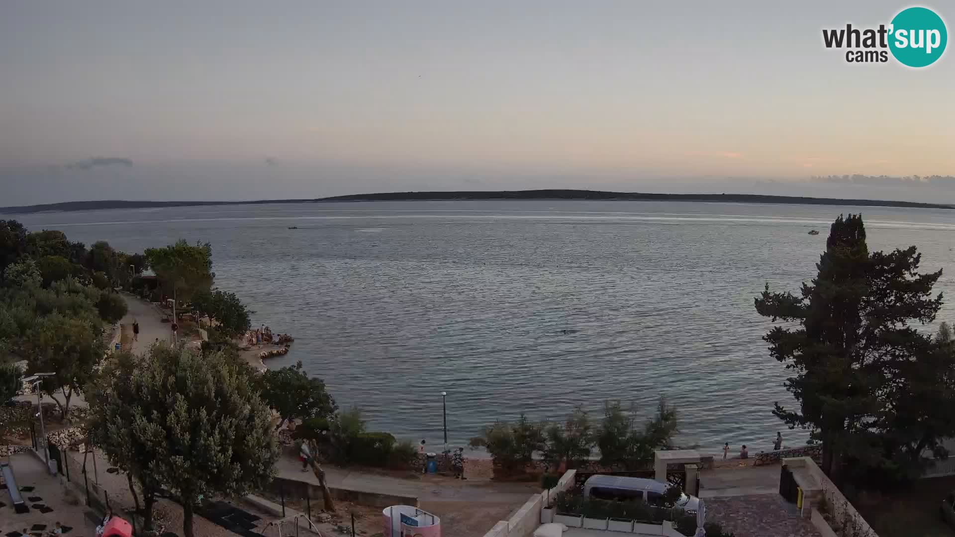 Webcam Plaža Male Mandre – Diretta dalla spiaggia sull’isola di Pag