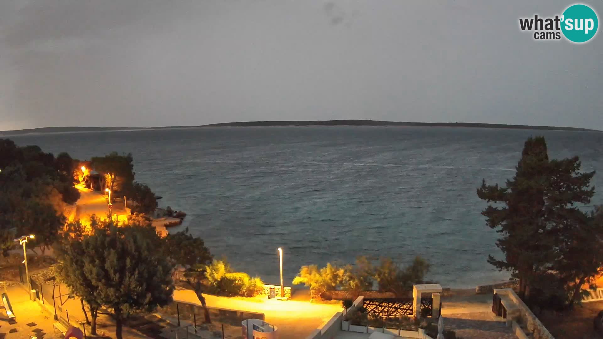 Webcam Plaža Male Mandre – Diretta dalla spiaggia sull’isola di Pag