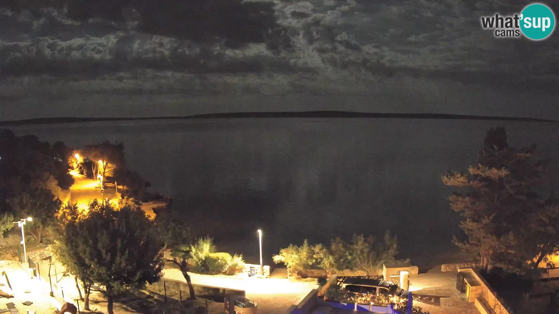 Webcam Strand Male Mandre – Liveblick von der Insel Pag