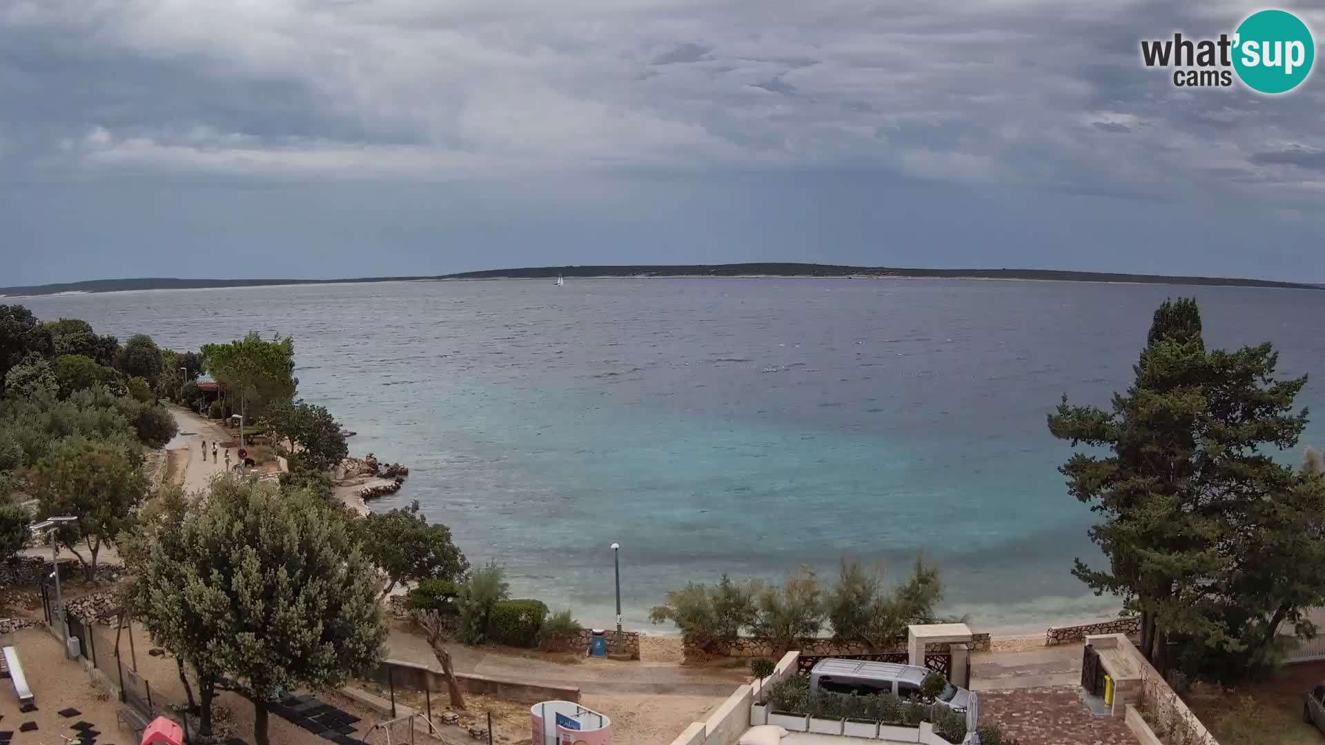 Webcam Plaža Male Mandre – Live View from Pag Island