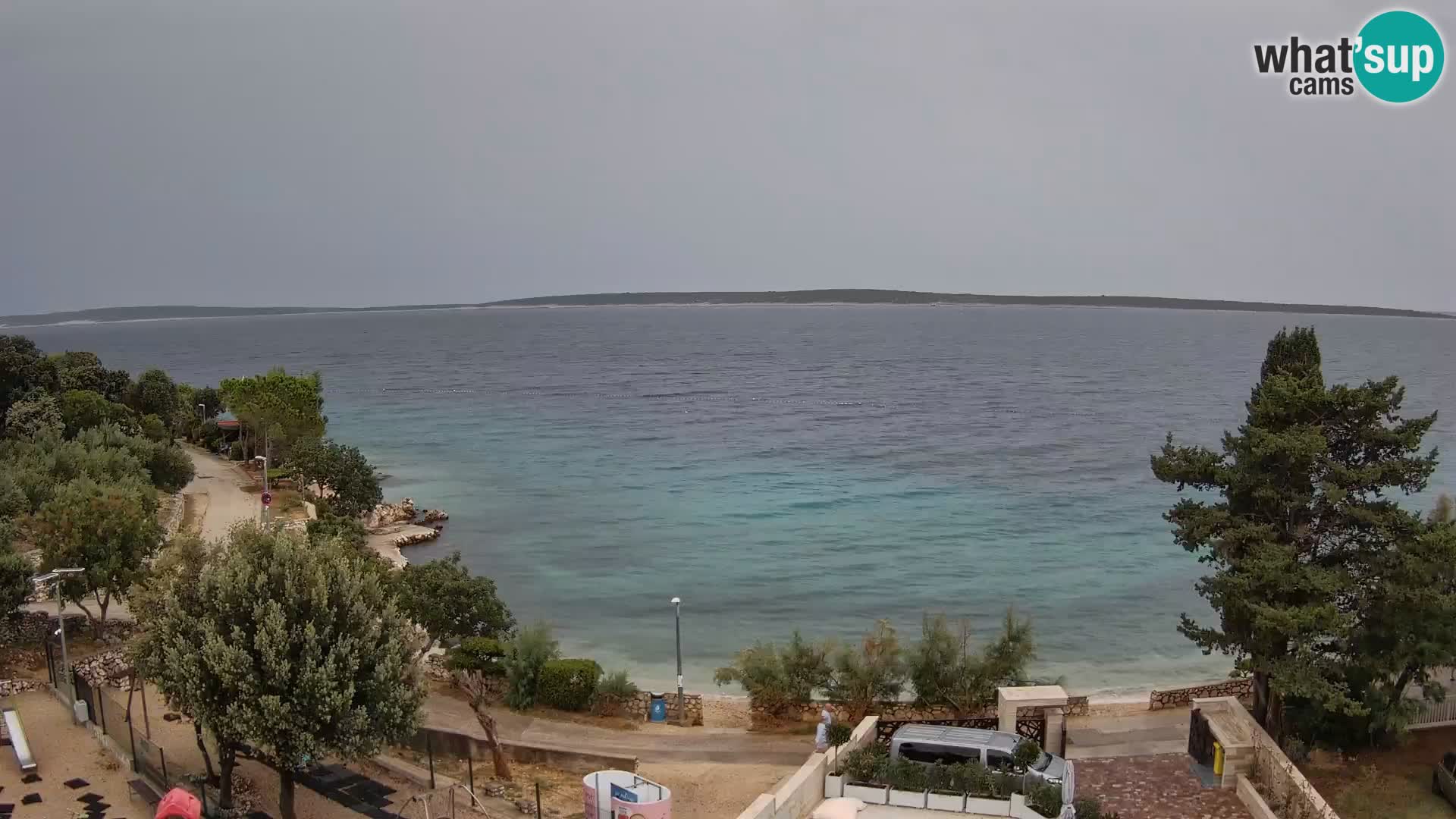 Webcam Plaža Male Mandre – Diretta dalla spiaggia sull’isola di Pag