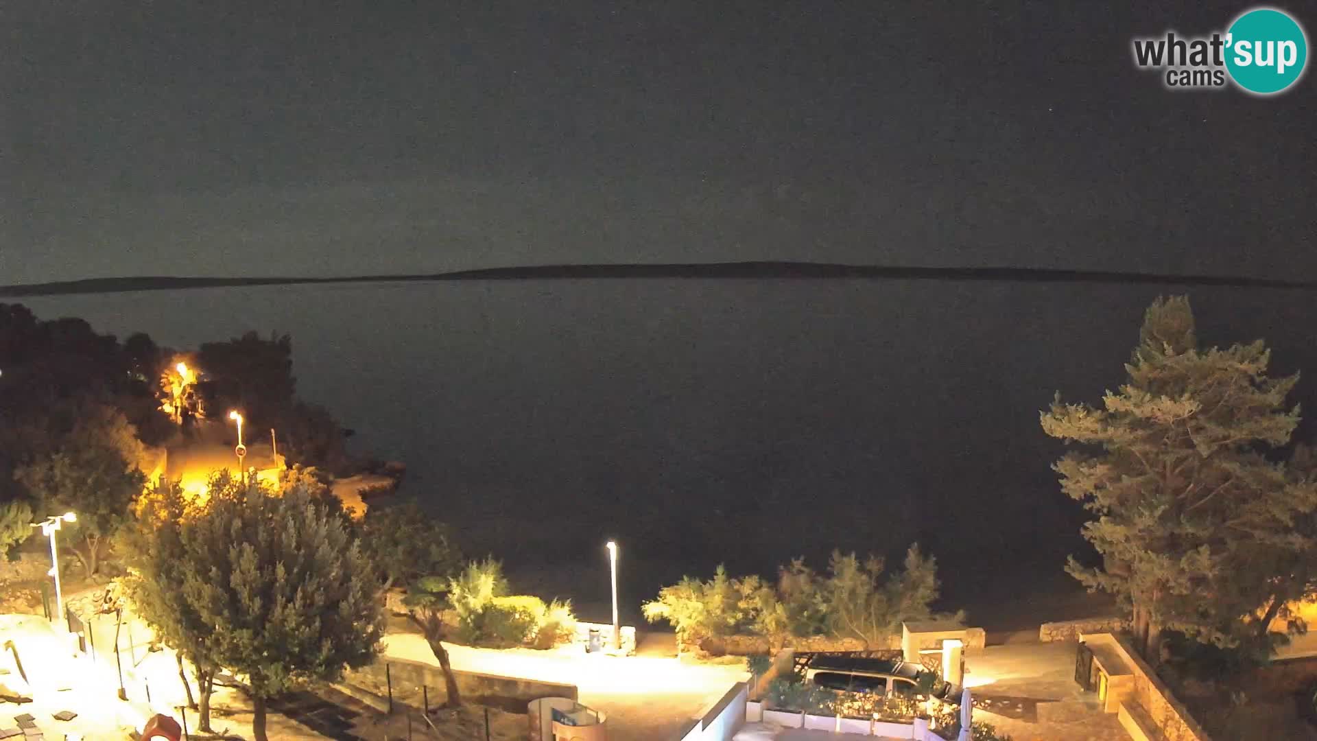 Webcam Strand Male Mandre – Liveblick von der Insel Pag