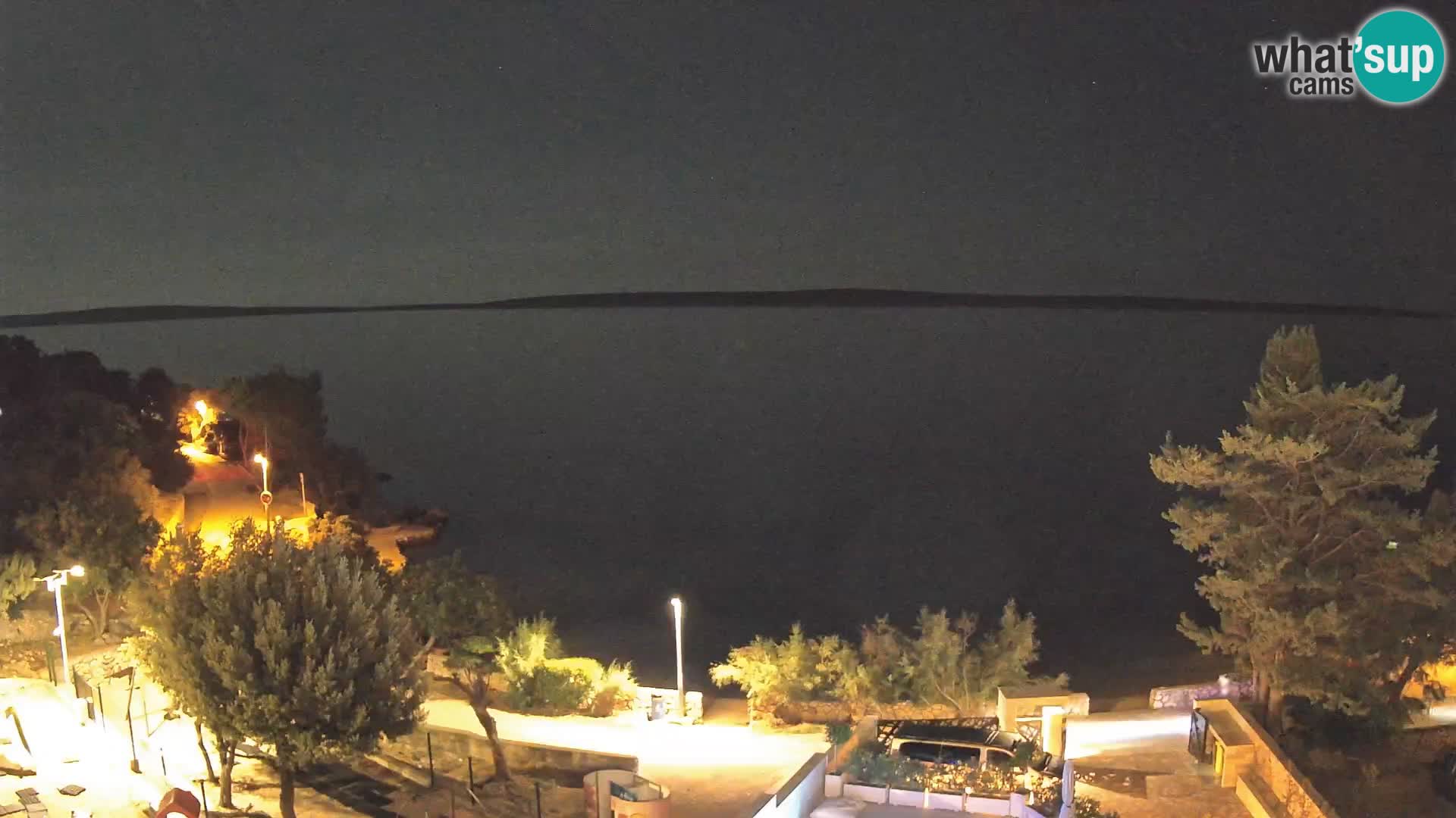 Webcam Plaža Male Mandre – Diretta dalla spiaggia sull’isola di Pag