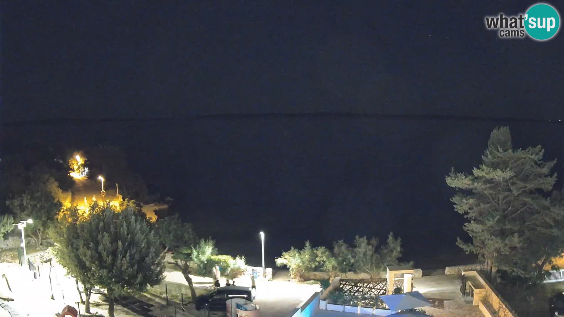 Webcam Plaža Male Mandre – Diretta dalla spiaggia sull’isola di Pag