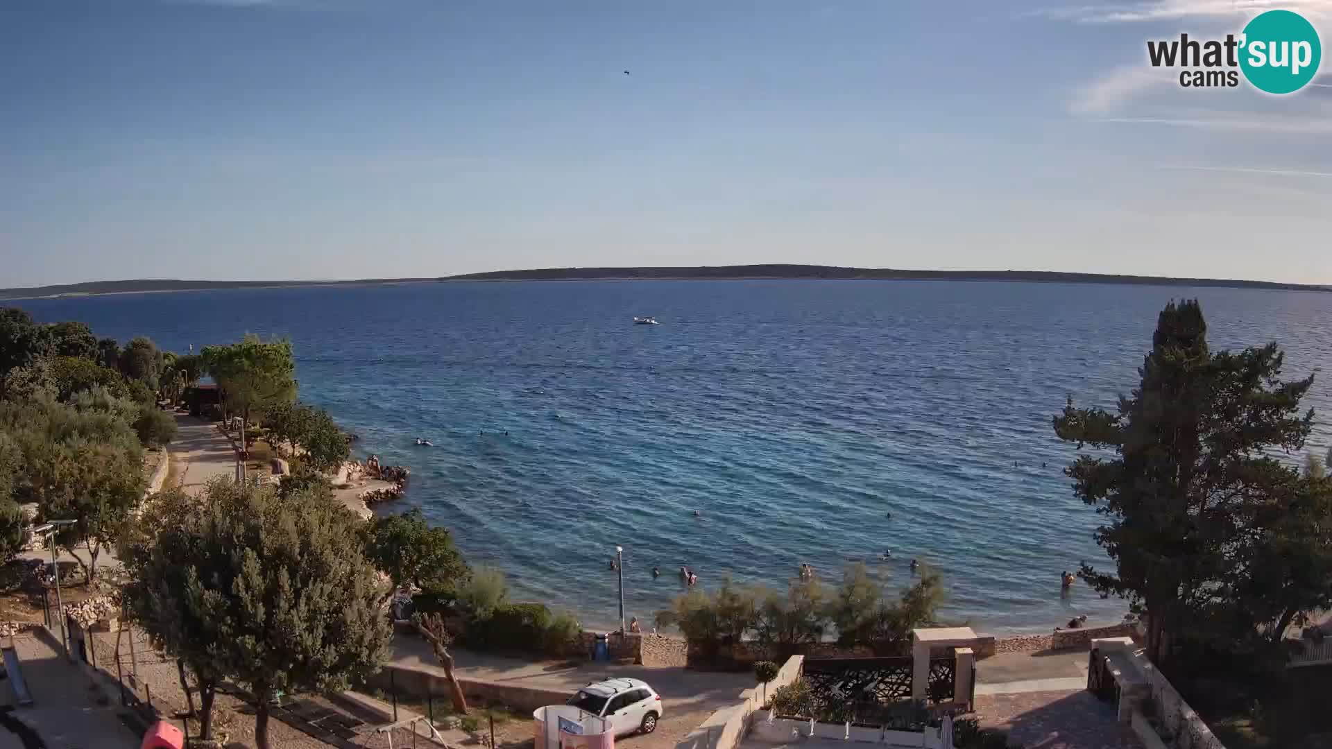 Webcam Strand Male Mandre – Liveblick von der Insel Pag