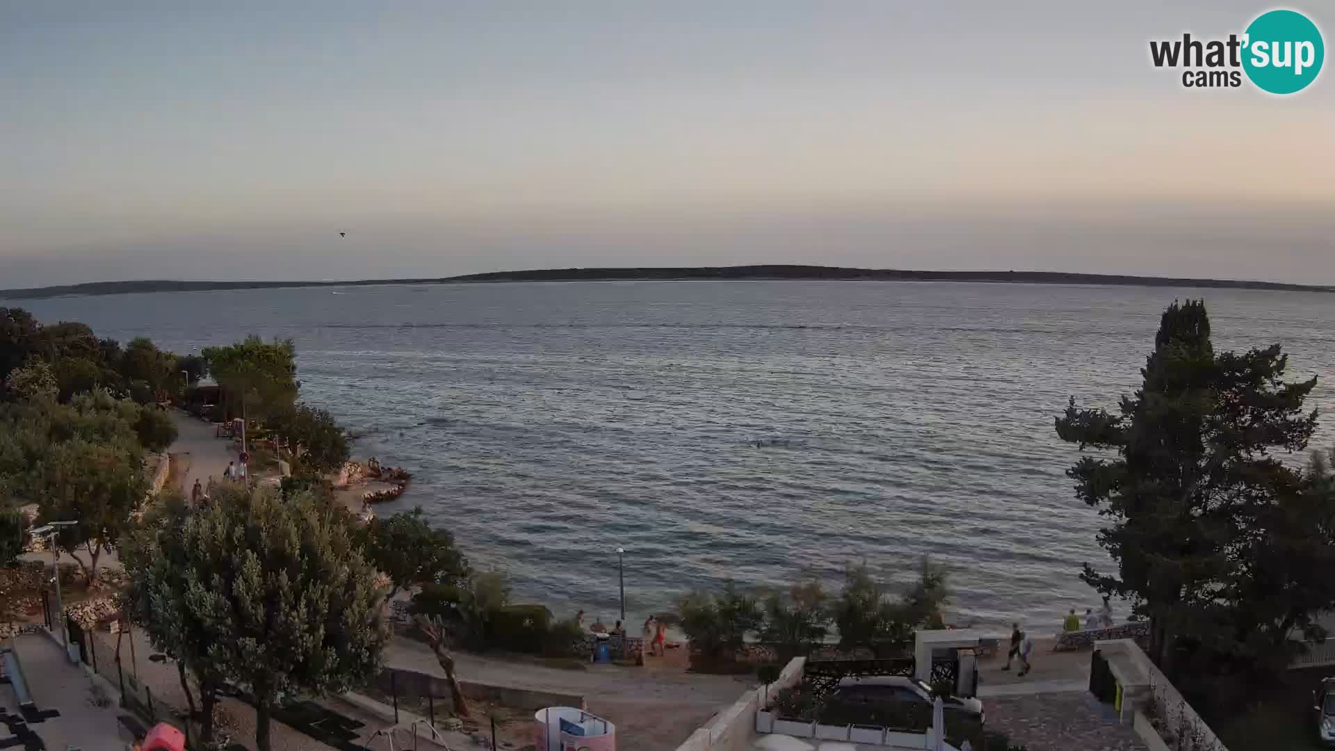 Webcam Strand Male Mandre – Liveblick von der Insel Pag