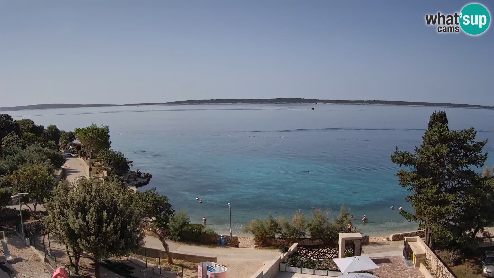 Webcam Plaža Male Mandre – Live View from Pag Island