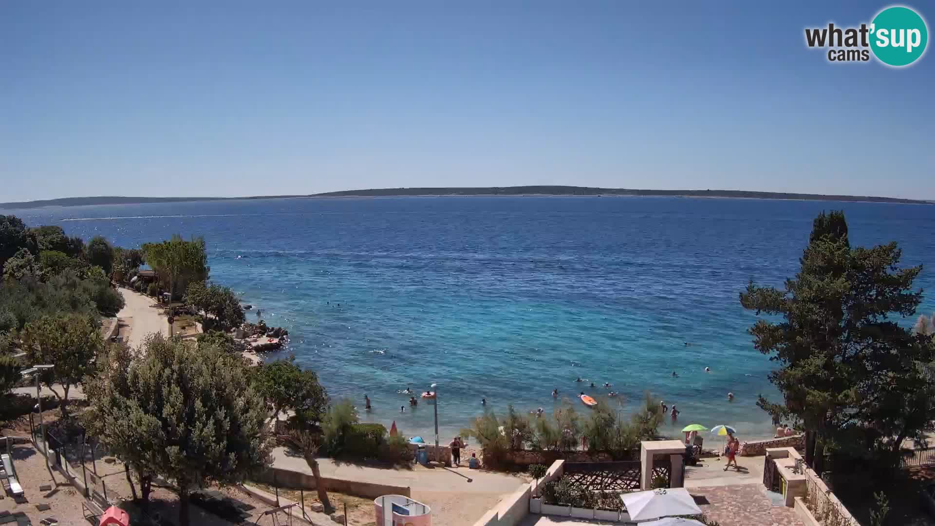 Webcam Playa Male Mandre en directo – Isla de Pag