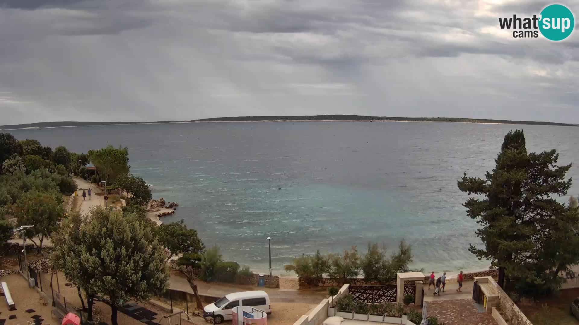 Webcam Plaža Male Mandre – Live View from Pag Island