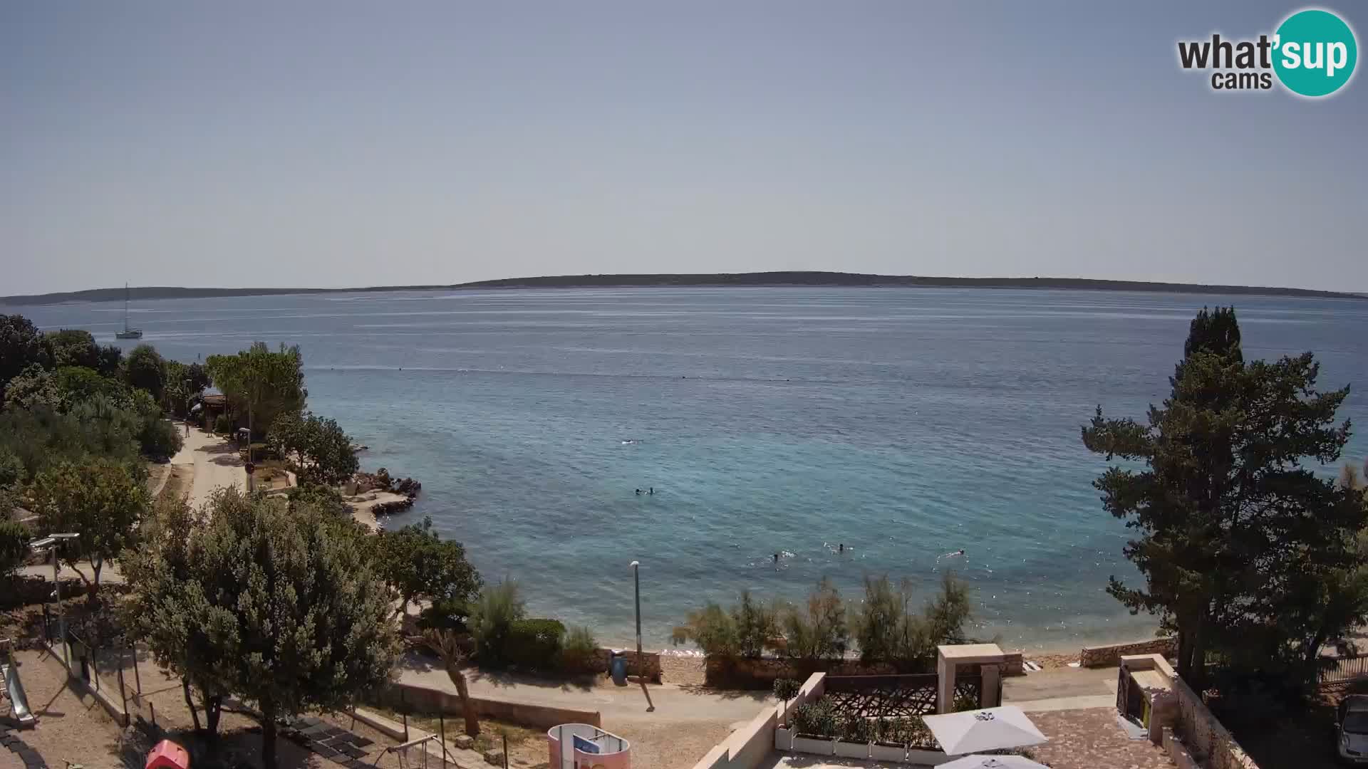 Webcam Playa Male Mandre en directo – Isla de Pag
