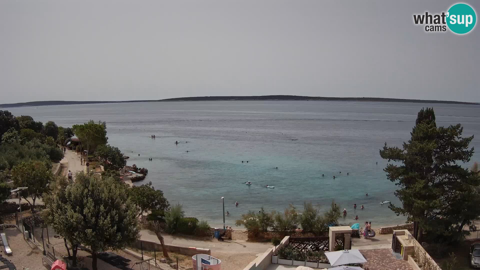 Webcam Plaža Male Mandre – Live View from Pag Island