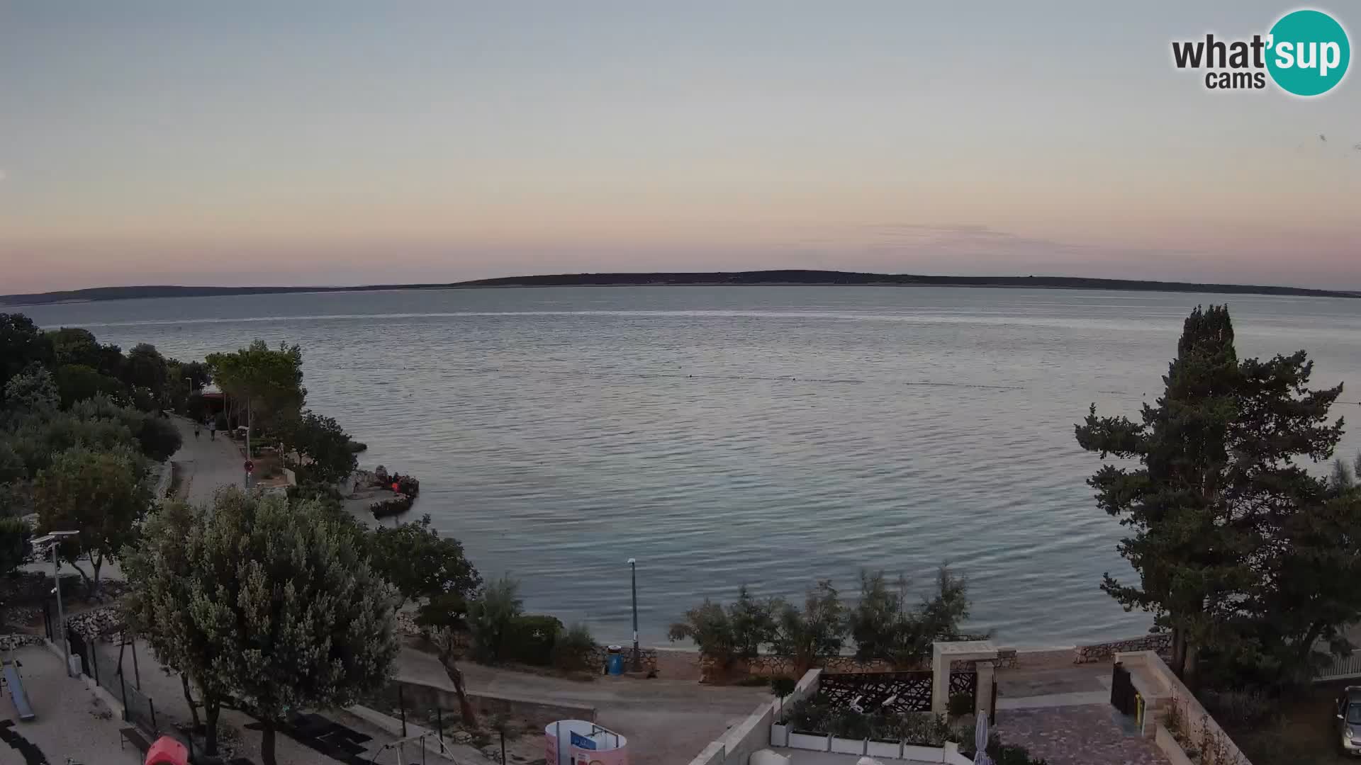 Webcam Plaža Male Mandre – Live View from Pag Island