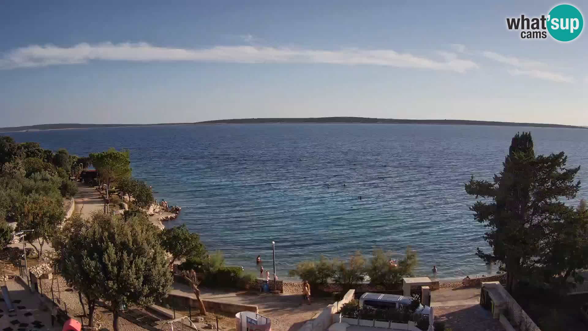 Webcam Plaža Male Mandre – Live View from Pag Island