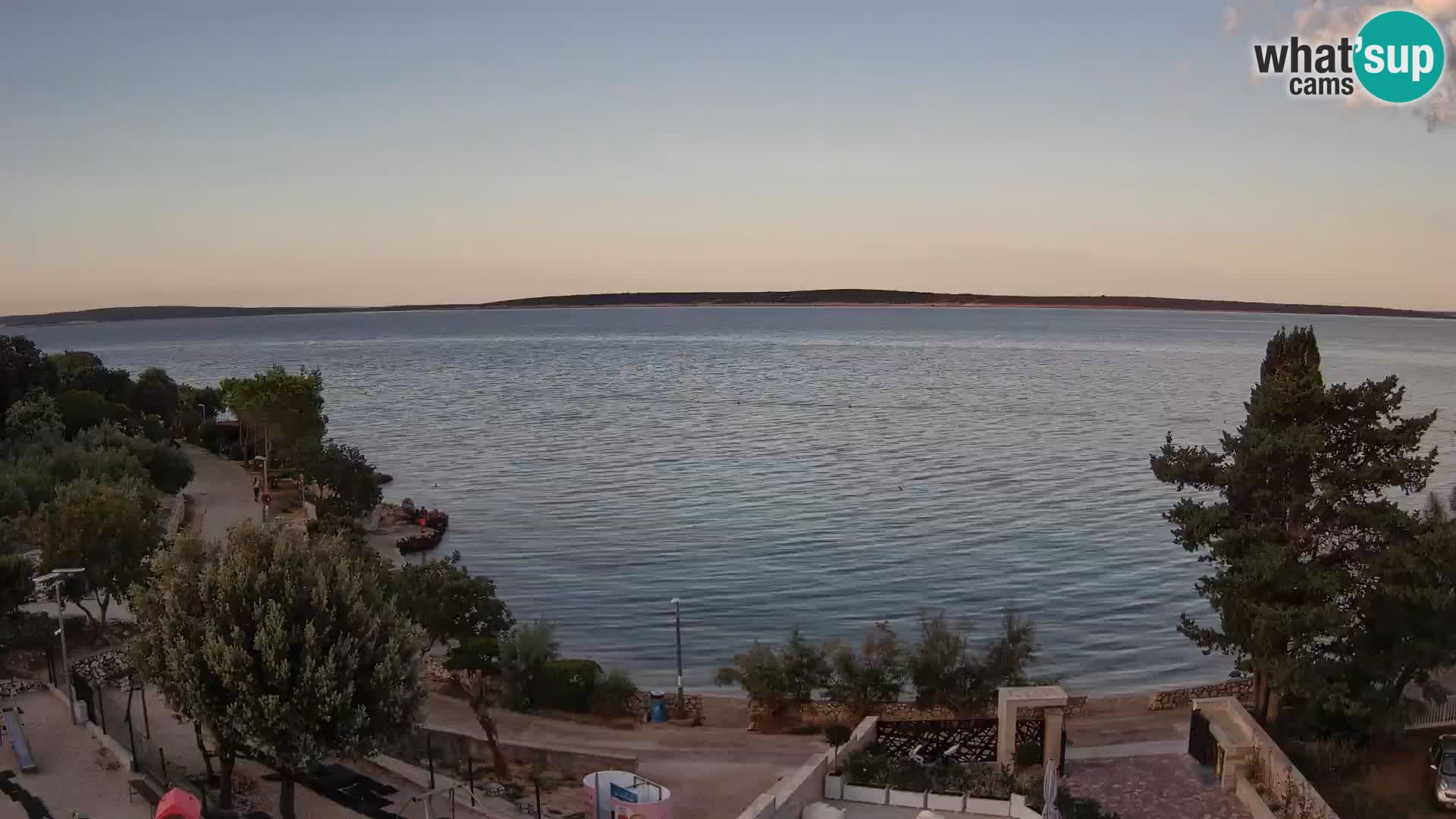 Webcam Plaža Male Mandre – Diretta dalla spiaggia sull’isola di Pag