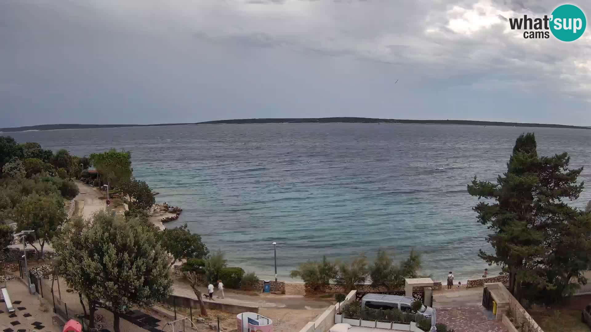 Webcam Plaža Male Mandre – Live View from Pag Island