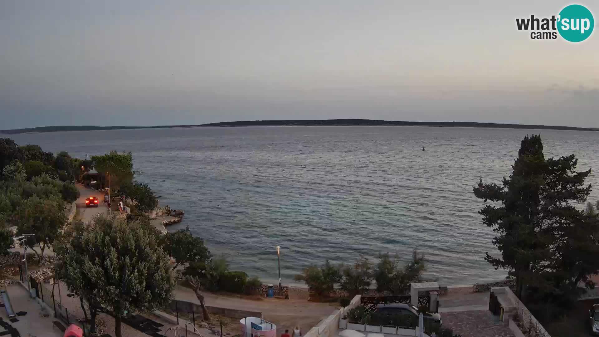 Webcam Plaža Male Mandre – Diretta dalla spiaggia sull’isola di Pag