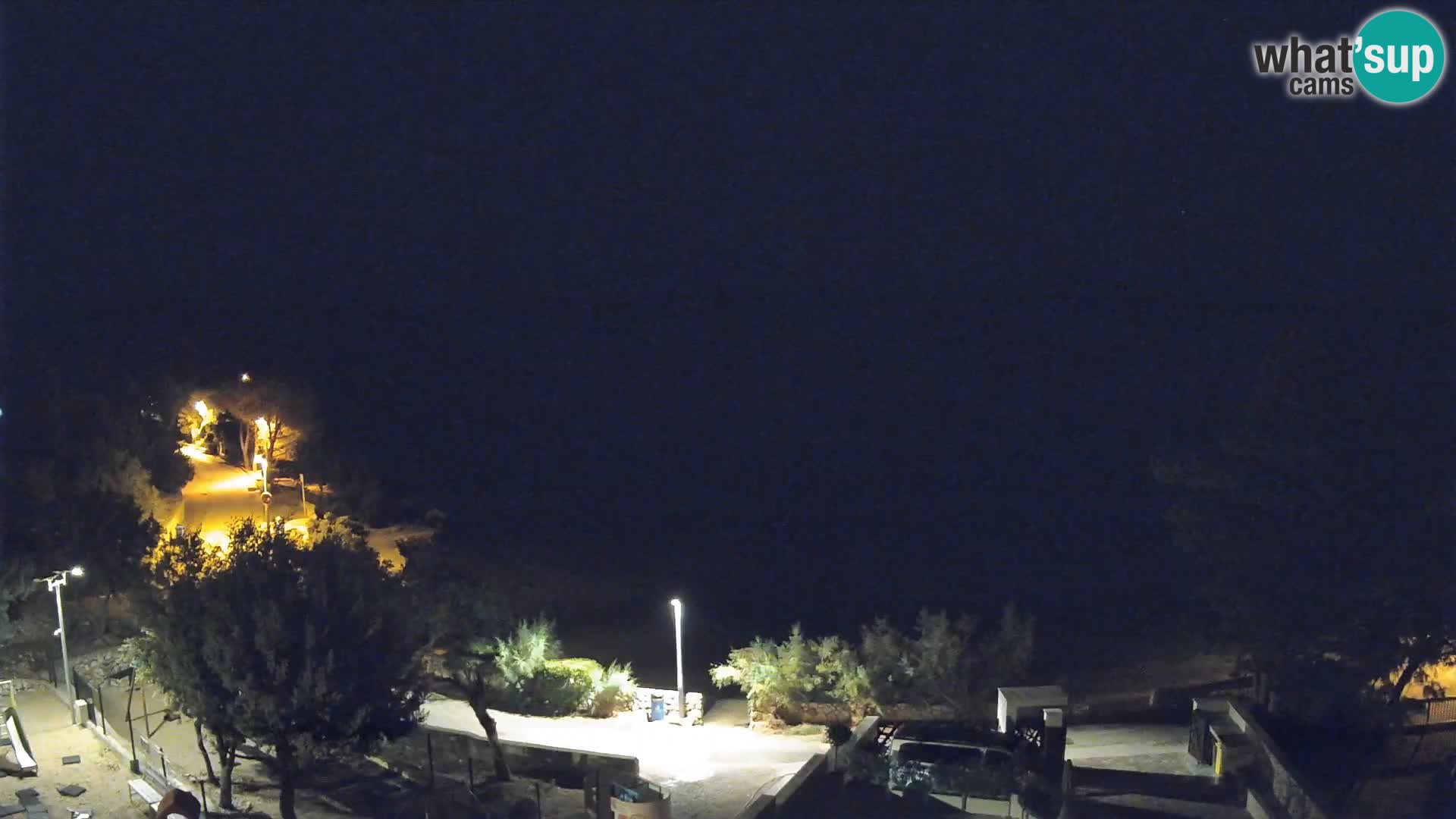 Webcam Strand Male Mandre – Liveblick von der Insel Pag