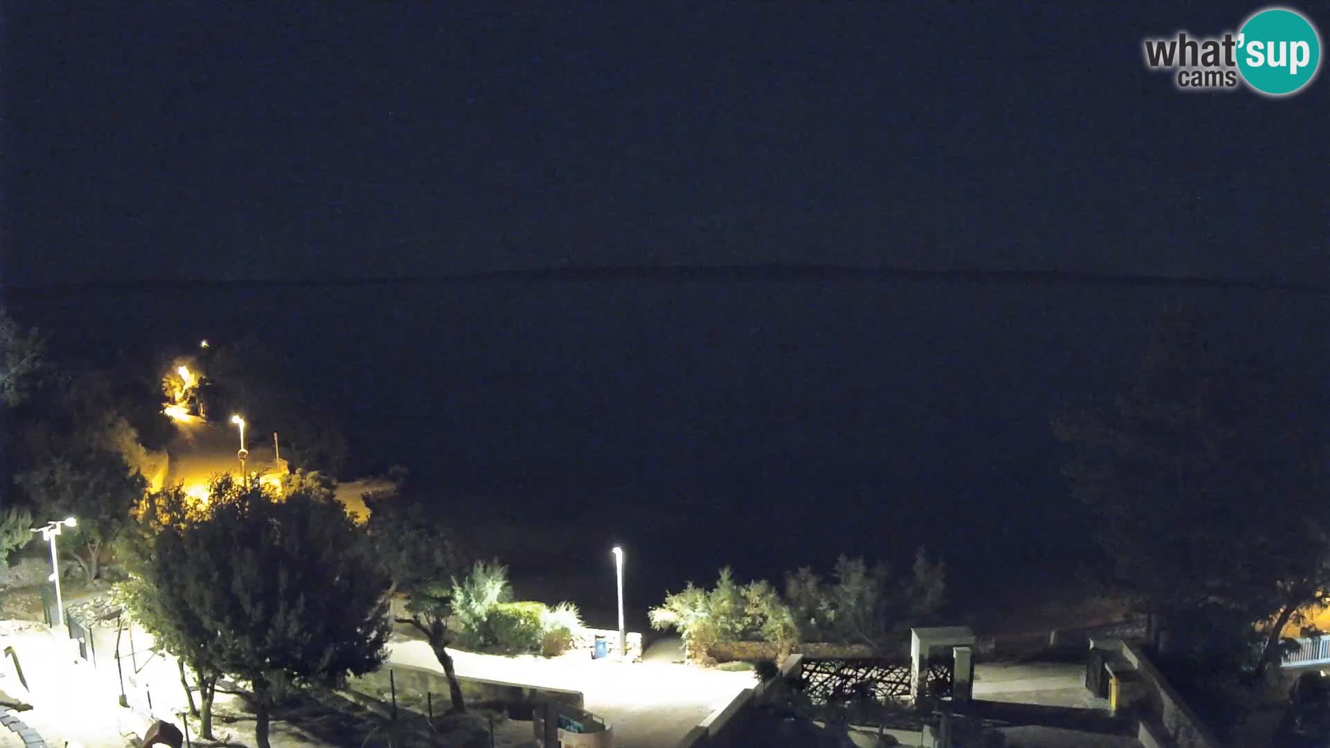 Webcam Plaža Male Mandre – Diretta dalla spiaggia sull’isola di Pag