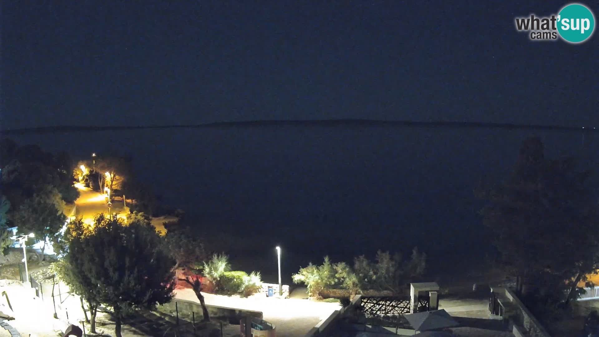 Webcam Plaža Male Mandre – Live View from Pag Island