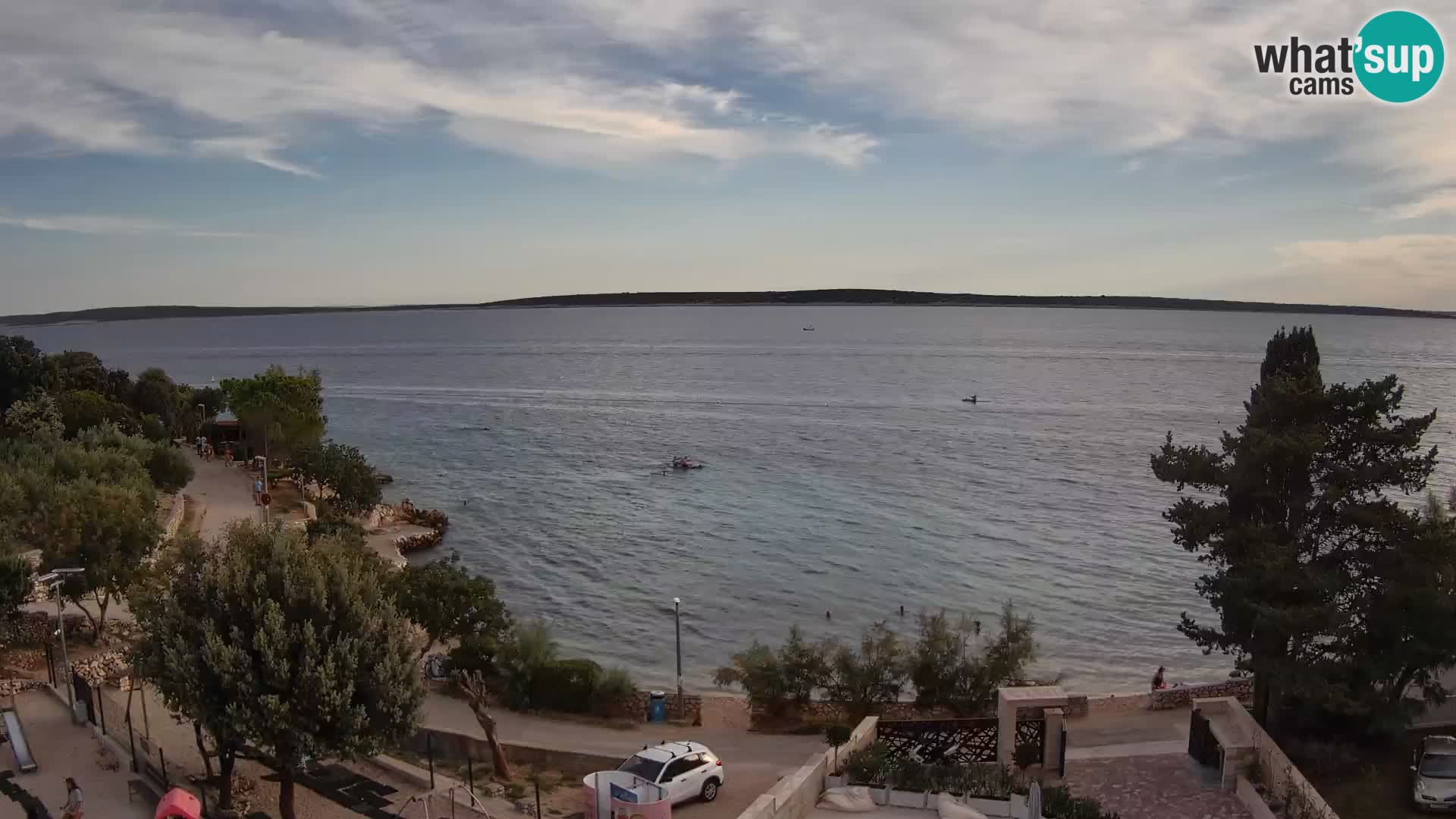 Webcam Strand Male Mandre – Liveblick von der Insel Pag