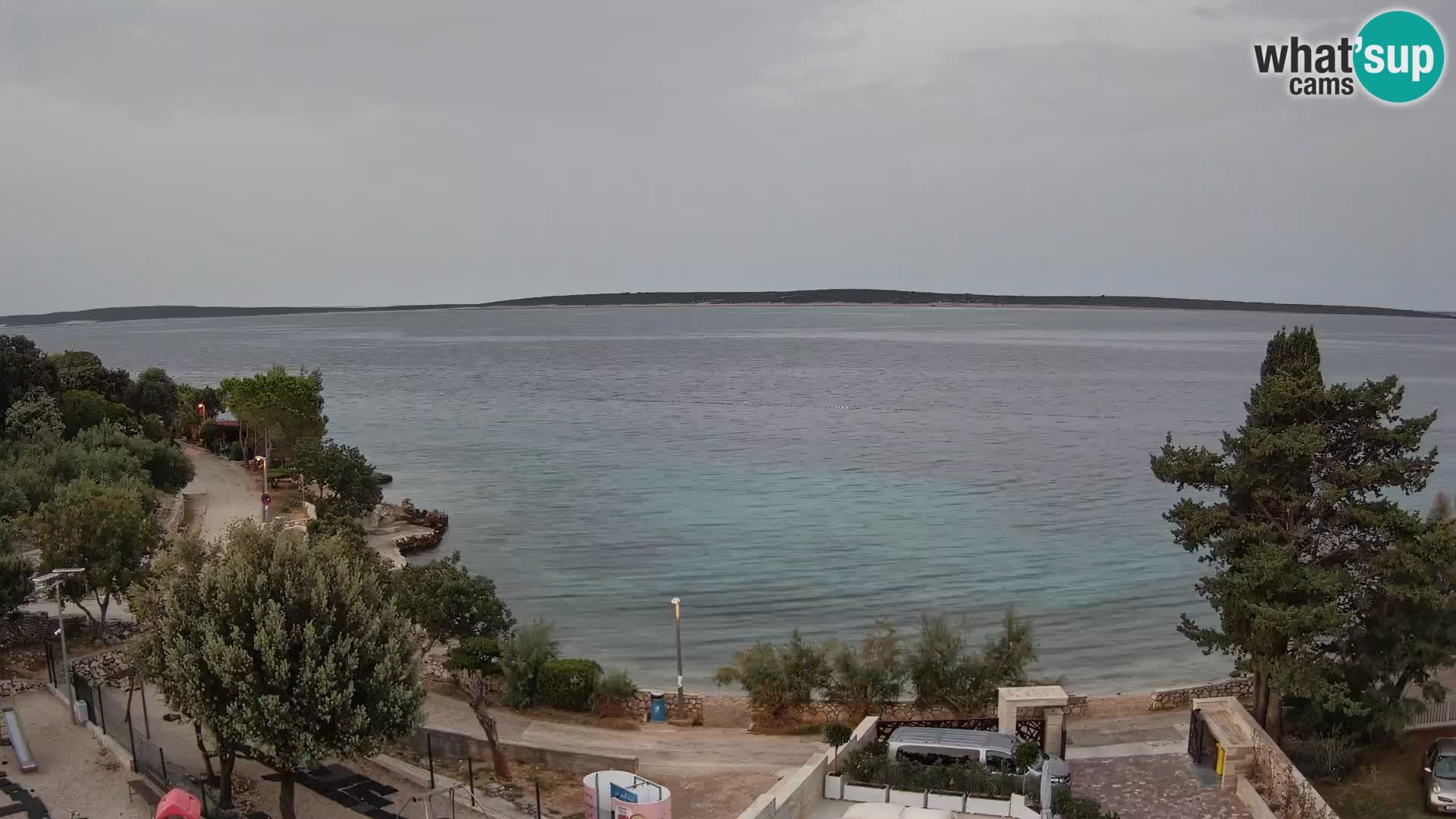 Webcam Strand Male Mandre – Liveblick von der Insel Pag