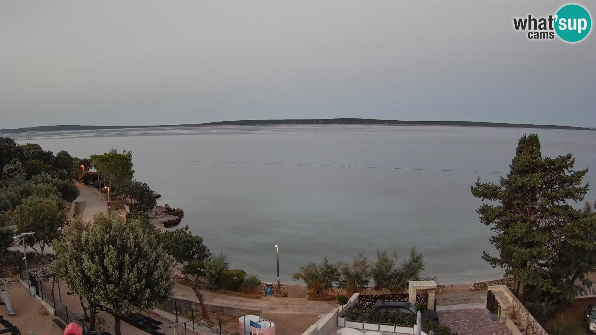 Webcam Plaža Male Mandre – Diretta dalla spiaggia sull’isola di Pag
