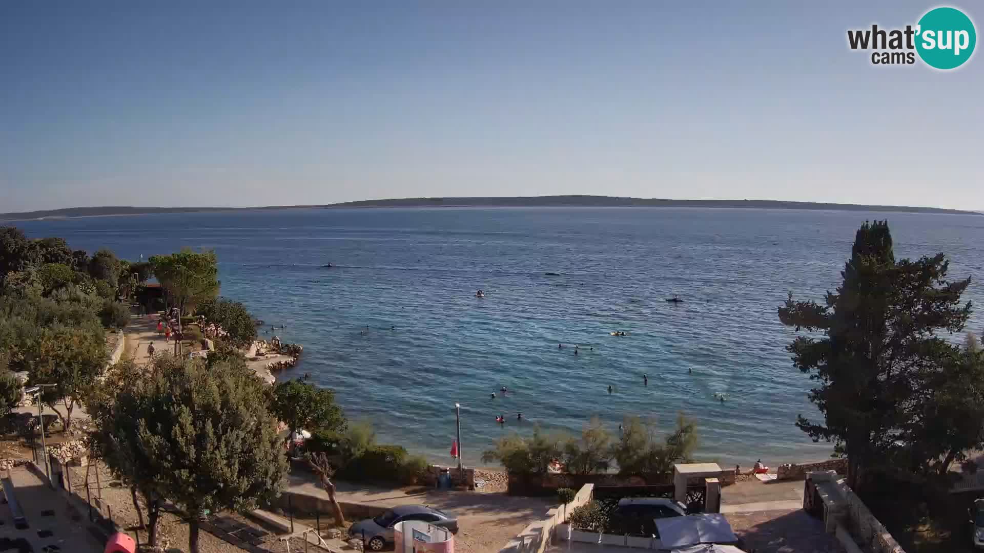 Webcam Plaža Male Mandre – Live View from Pag Island
