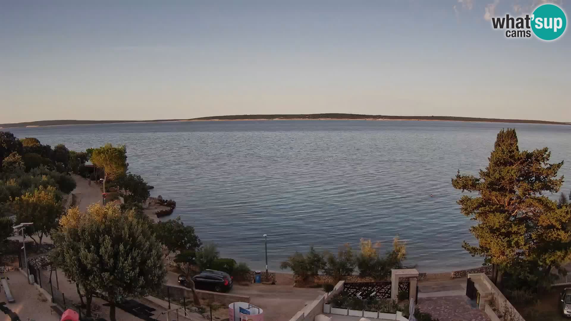 Webcam Plaža Male Mandre – Live View from Pag Island