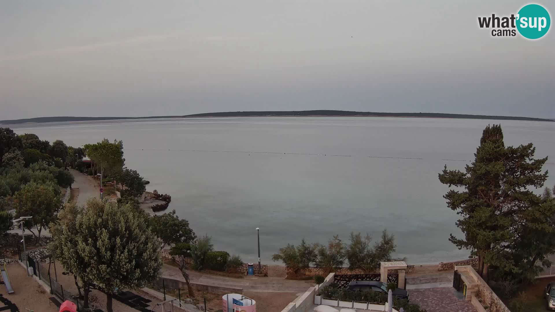 Webcam Plaža Male Mandre – Diretta dalla spiaggia sull’isola di Pag