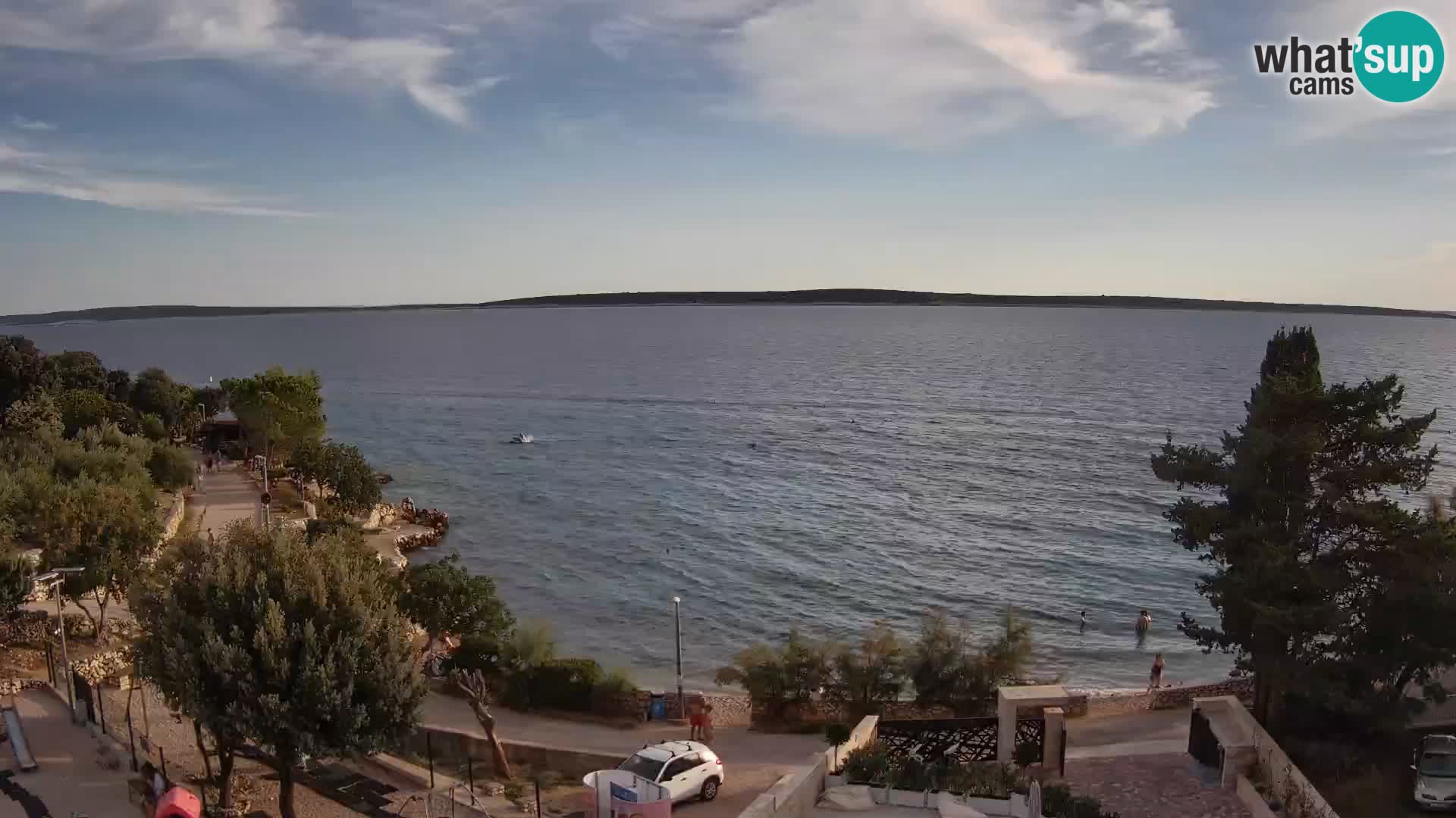 Webcam Plaža Male Mandre – Live View from Pag Island
