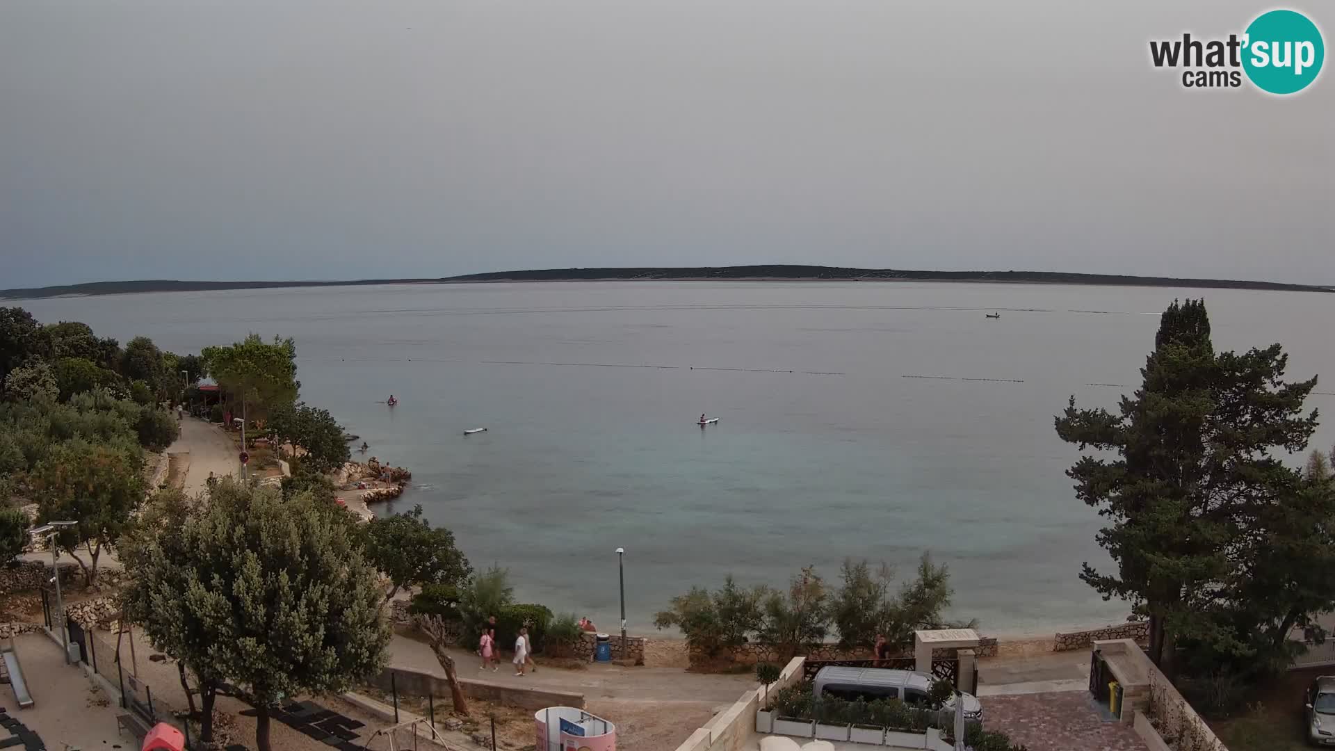 Webcam Plaža Male Mandre – Live View from Pag Island